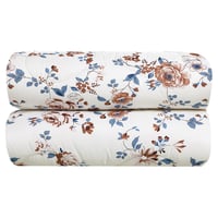 مفرش صيفي مفرد ونص 4 قطع - غاردينا -كريمي - بيج غا...