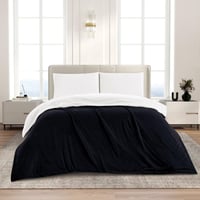 بطانية مخمل وفرو ماريو 200 × 230 - اسود