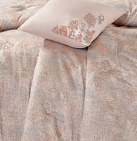 مفرش صيفي مزدوج تنسيل قطن 300 غرزة + مخدة هدية