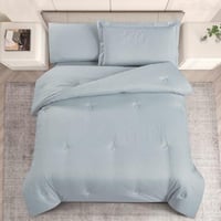 مفرش صيفي مفرد ونص 4 قطع - ليتون -فيروزي فاتح