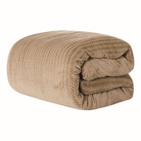 مفرش شتوي مزدوج مخمل فرو محفور 6 قطع - لينارا - بن...