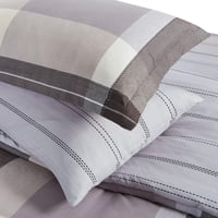 مفرش صيفي مفرد ونص 4 قطع - ليتون - رمادي - بيج -رص...