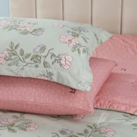 مفرش صيفي مفرد ونص 4 قطع - ليتون - أخضر فاتح - زهر...