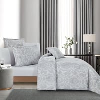 مفرش صيفي مفرد ونص وجهين 4 قطع - سيلون -رمادي - رص...