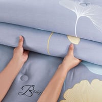 مفرش قطن صيفي مفرد ونص 4 قطع - فاليريا -رمادي - سم...