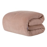 مفرش شتوي مزدوج مخمل فرو محفور 6 قطع - اورنيلا - ب...