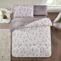 مفرش صيفي مفرد ونص 4 قطع - اديلين - سكري -بيج غامق