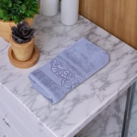 منشفة قطن أنيسكا مقاس 70*140 - أزرق ضبابي