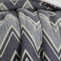 مفرش صيفي مفرد ونص 4 قطع - ليتون - رمادي غامق - أب...