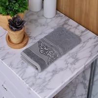 منشفة قطن أنيسكا مقاس 70*140 - رمادي