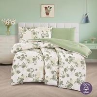 مفرش قطن صيفي مفرد ونص 4 قطع - فاليريا - بيج فاتح...