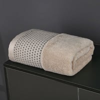 منشفة قطن بامبو مقاس كبير - بيج