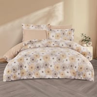 مفرش شتوي مخمل مفرد ونص 4 قطع - تالورا - رصاصي - ب...