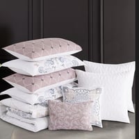 مفرش صيفي مزدوج 10 قطع - ريفيرا - أبيض