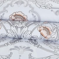 مفرش صيفي مزدوج وجهين ٧ قطع - اوركا - ابيض - بيج