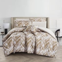 مفرش صيفي مزدوج وجهين ٧ قطع - اوركا - بيج غامق - ب...