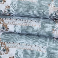 مفرش صيفي مزدوج وجهين ٧ قطع - اوركا -ابيض - تركواز...