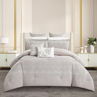 مفرش صيفي مزدوج مطرز فاخر 12 قطعة - موديلات متعددة