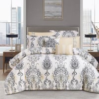 مفرش صيفي مزدوج من قماش التنسيل 8 قطع - ايليثيا -ك...