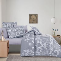 مفرش قطن صيفي مزدوج 8 قطع - افاليون -رمادي - رصاصي