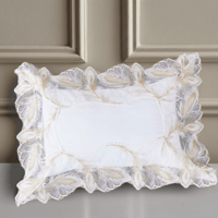 مفرش عرائسي صيفي مزدوج مزين بالدانتيل7 قطع - سيسيل...