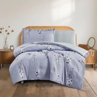 مفرش صيفي مفرد ونص 4 قطع - اديلين - رمادي - اخضر ف...