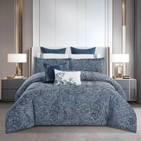 مفرش صيفي فاخر مفرد ونص جاكار مطرز 6 قطع – أمارثا...