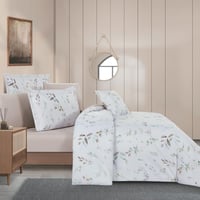 مفرش صيفي مزدوج وجهين ٧ قطع - اوركا - ابيض - بيج