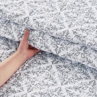 مفرش صيفي مزدوج حشوة مضغوطه 6 قطع - لونيا - ابيض -...