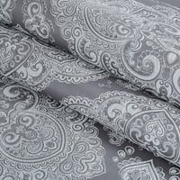 مفرش صيفي فاخر مزدوج جاكار مطرز 12 قطعة – لوتشيني...