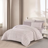 مفرش شتوي مزدوج مخمل فرو 6 قطع - اورنيلا - كريمي -...