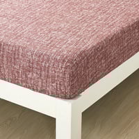 مفرش صيفي مفرد ونص 4 قطع - ليتون - كريمي - لحمي