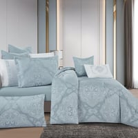 مفرش صيفي فاخر كوين جاكار مطرز 8 قطع – أورليا Aure...