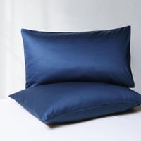 طقم بيت مخدة قطن 300غرزة 2 قطعة - داليسا - كحلي