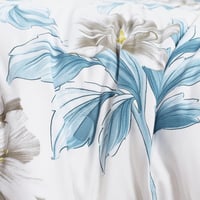 مفرش صيفي مفرد ونص 4 قطع - ليتون - أبيض - أزرق ضبا...