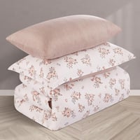 مفرش صيفي مفرد ونص 4 قطع - اليساندرا - كريمي - بيج