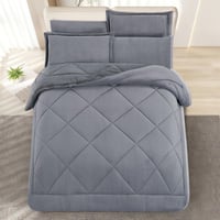 مفرش شتوي مخمل فرو مفرد ونص 4 قطع - ميرولينا - رما...