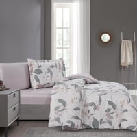 مفرش صيفي مفرد ونص 4 قطع - ليتون - كريمي - رمادي ف...