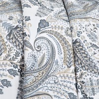 مفرش قطن صيفي مفرد ونص ٤ قطع - نولين -اوف وايت - ر...