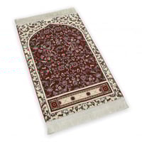 سجادة صلاة صفاء - احمر - بيج