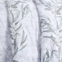 مفرش صيفي مفرد ونص وجهين 4 قطع - سيلون - ابيض - رص...