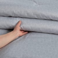 مفرش صيفي مفرد ونص 4 قطع - ليتون -رمادي