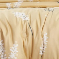 مفرش صيفي مفرد ونص 4 قطع - ليتون - أصفر - رصاصي