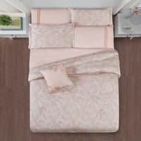 مفرش صيفي كوين تنسيل قطن 300 غرزة + مخدة هدية