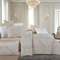 مفرش صيفي فاخر مزدوج جاكار مطرز 12 قطعة – لوتشيني...