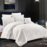 مفرش صيفي مزدوج جاكار 7 قطع - مارتينا - سكري