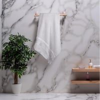 منشفة قطن روسالين مقاس كبير 90*150 - رصاصي