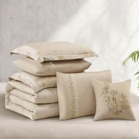 مفرش صيفي مزدوج تنسيل قطن 300 غرزة + مخدة هدية