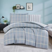 مفرش صيفي مفرد ونص 4 قطع - اليساندرا - رمادي - رصا...