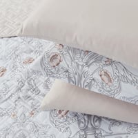 مفرش صيفي مزدوج حشوة مضغوطة 6 قطع - لونيا - ابيض -...